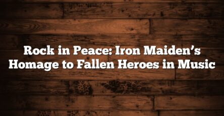 Rock in Peace: Iron Maiden’s Homage to Fallen Heroes in Music